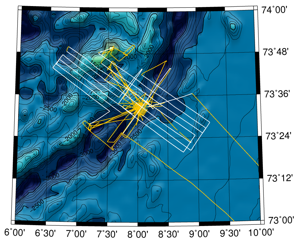 SARS-2008 survey lines