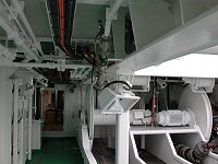 2nd deck, at gun winch position, facing bow