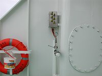 3rd deck: Junction box, compressed air outlet