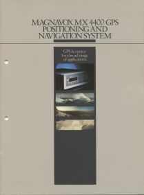 Magnavox MX 4400 GPS brochure