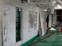 2nd deck, fr. 6, door & hatch to net room seen