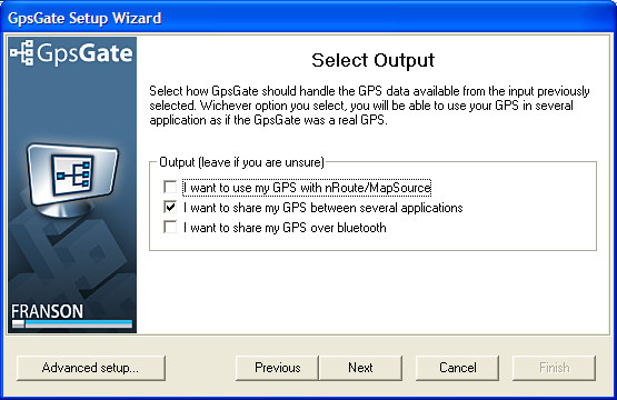 Select output